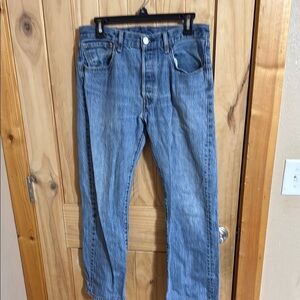 Levi’s 501 Button Fly Classic Blue Denim Jeans